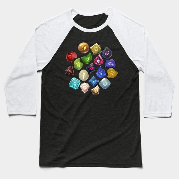 Soulstones Baseball T-Shirt by Carrion Beast